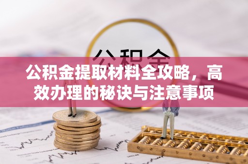 神农架公积金提取材料全攻略，高效办理的秘诀与注意事项