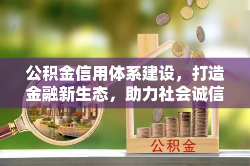 神农架公积金信用体系建设，打造金融新生态，助力社会诚信发展